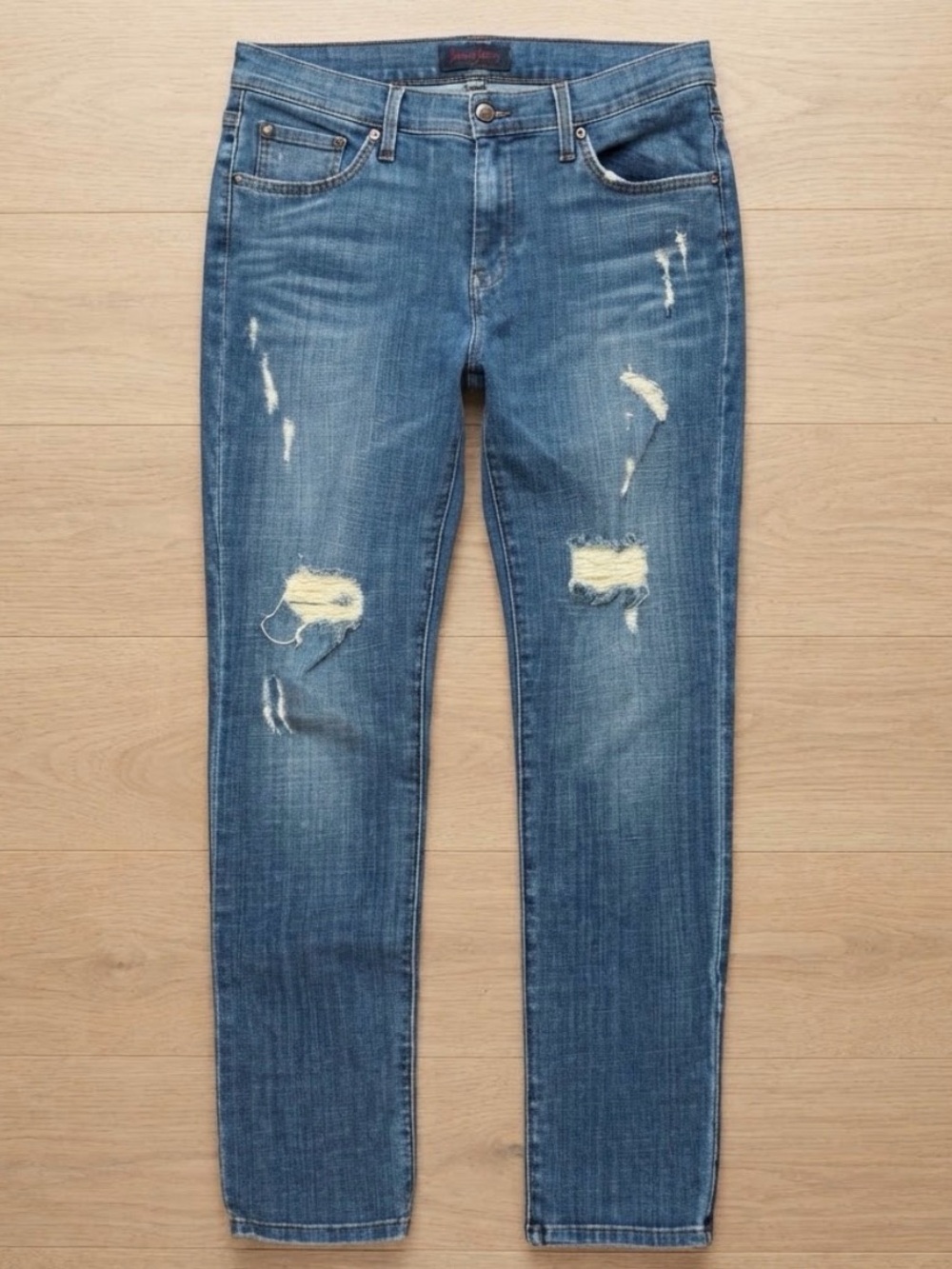 James Jeans Neo Beau Distressed Skinny Jeans Womens 29 Denim Ripped USA 8-10 M